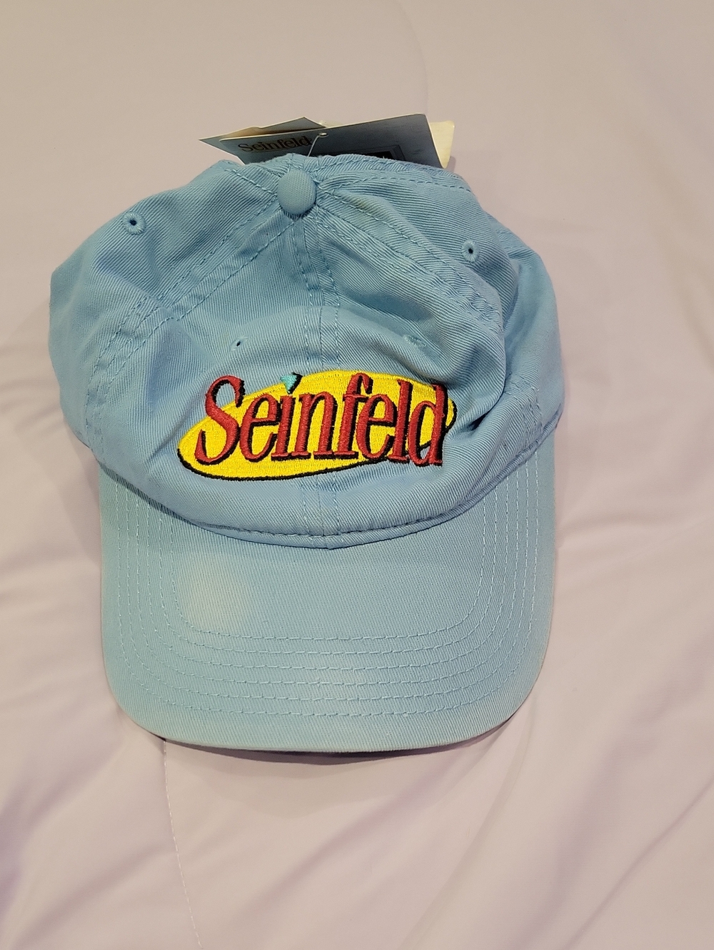 Seinfeld Logo Light Blue Baseball Cap
